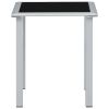Sun Loungers 2 pcs with Table Aluminum Green